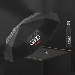 Car Automatic Folding Windproof Sunshade Umbrella For Audi A1 A3 A4 A5 A6 A7 A8 Q2 Q3 Q4 Q5 Q6 Q7 Q8 S3 S4 S5 S6 RS3 RS4 RS5 TT