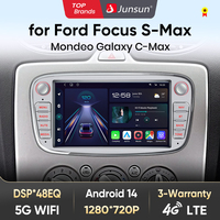 Junsun Al Wireless CarPlay Android Auto for Ford Focus 2 Mondeo S MAX C Mondeo Galaxy Transit Connect Kuga Multimedia RDS WiFi