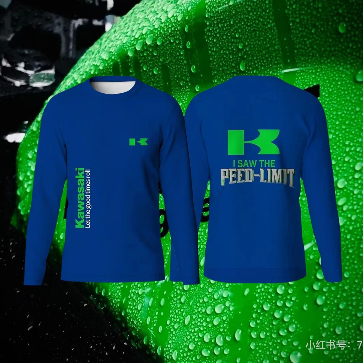 

2025 New Kawasaki Fashion Men Compression Running T-Shirt Summer Men's Breathable Quick Dry Fitness Top Sports Long Sleeve Shirt