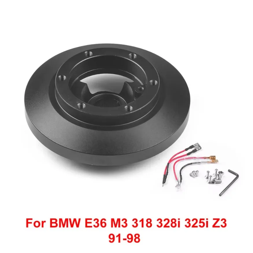 Steering Wheel Adapter 91-98 fit For BMW E36 M3 318 328i 325i Z3 Steering Wheel Short Hub Adapter Boss Kit 1x