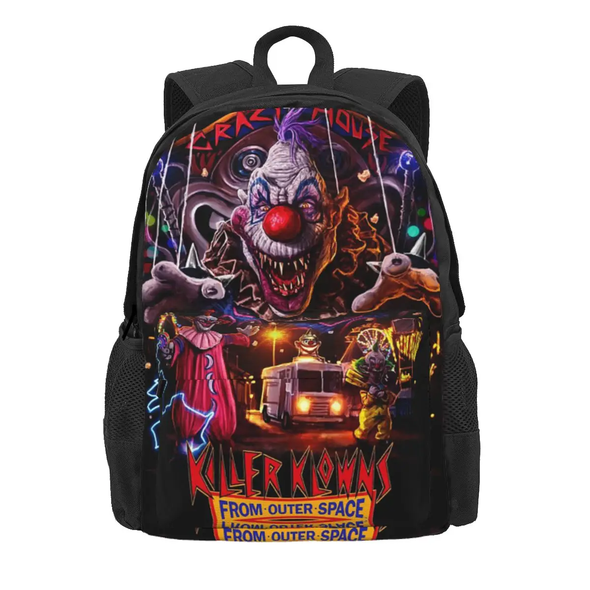 Killer Klowns From Outer Space Backpack Daypack Large Capacity Boys Girls BookBag School Bag Shoulder Bags for Men Women