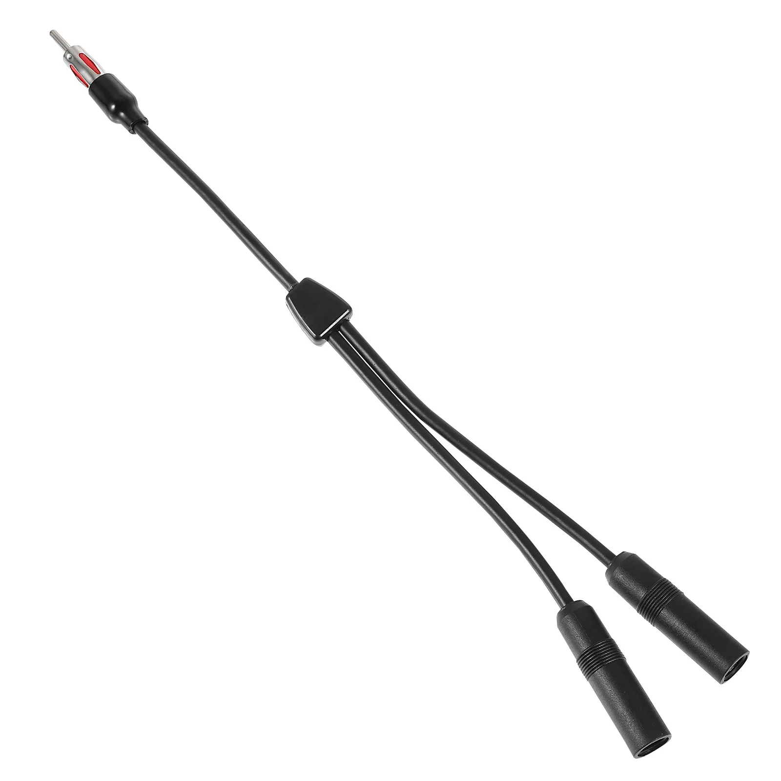 Car Antenna Adapter Cable 1 Male to 2 Female Aerial Splitter Replacement Stable Signal Auto Accessory