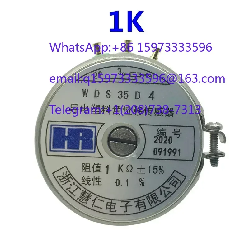 2 pcs Conductive Plastic Angular Displacement Sensor Models WDS35D4 WDS35D-4 1K 2K 5K 10K for Industrial Measurement and Control