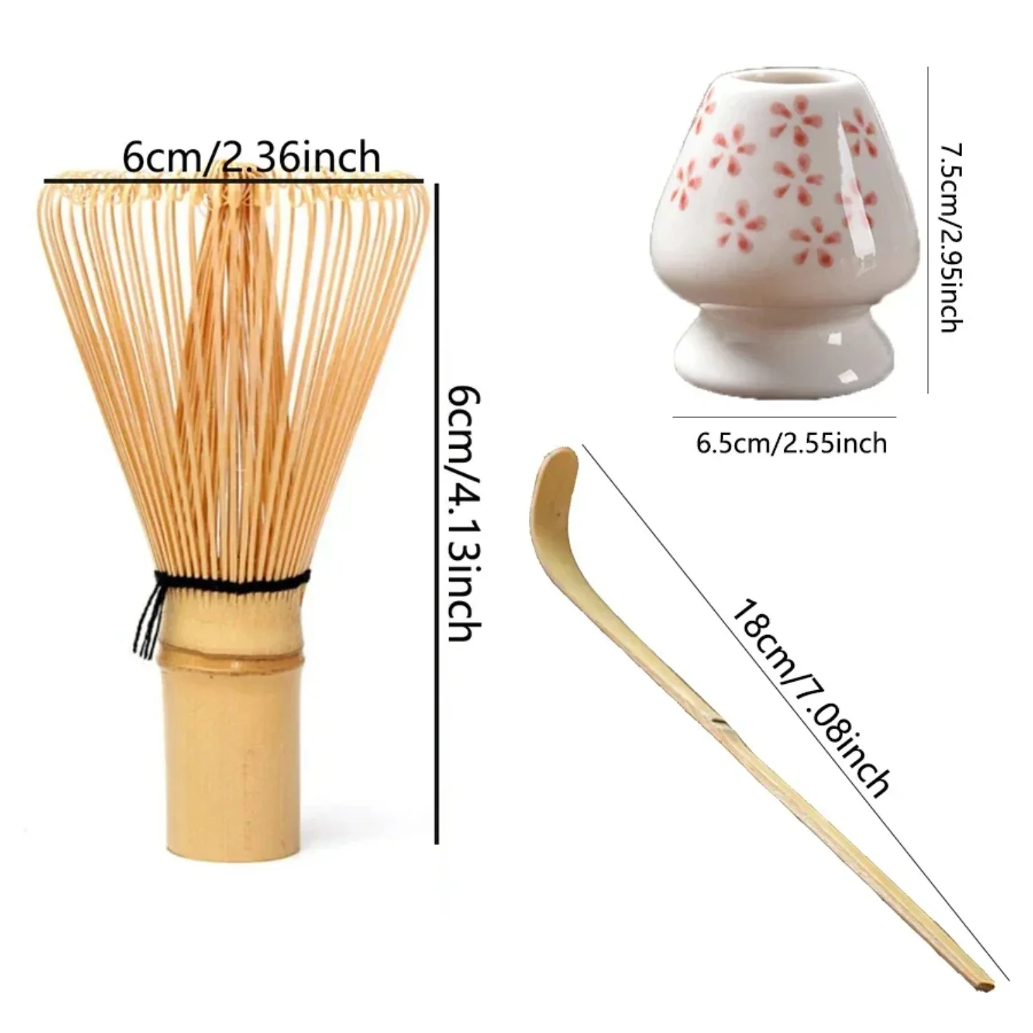 3pcs/set Tea Brush Matcha Stirring Brush Tea Brush Stand Japanese Tea Ordering Tools 3pcs Tea Spoon Tea Holder