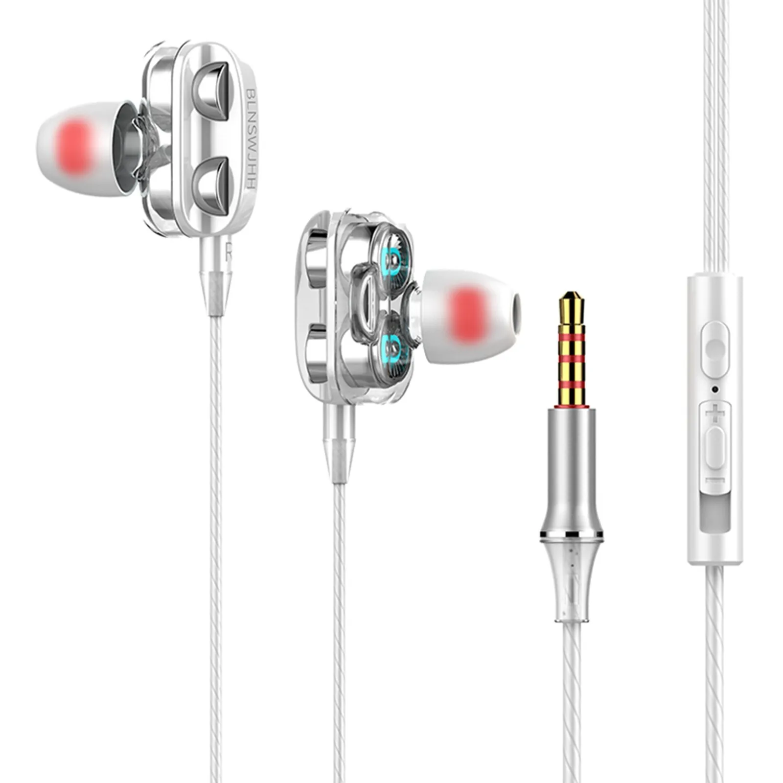 Headphones 3.5mm With Microphone Bass Earphones In-Ear Wired Super Earbuds Wire Earphones For Computer Gaming Headphones For Ps5