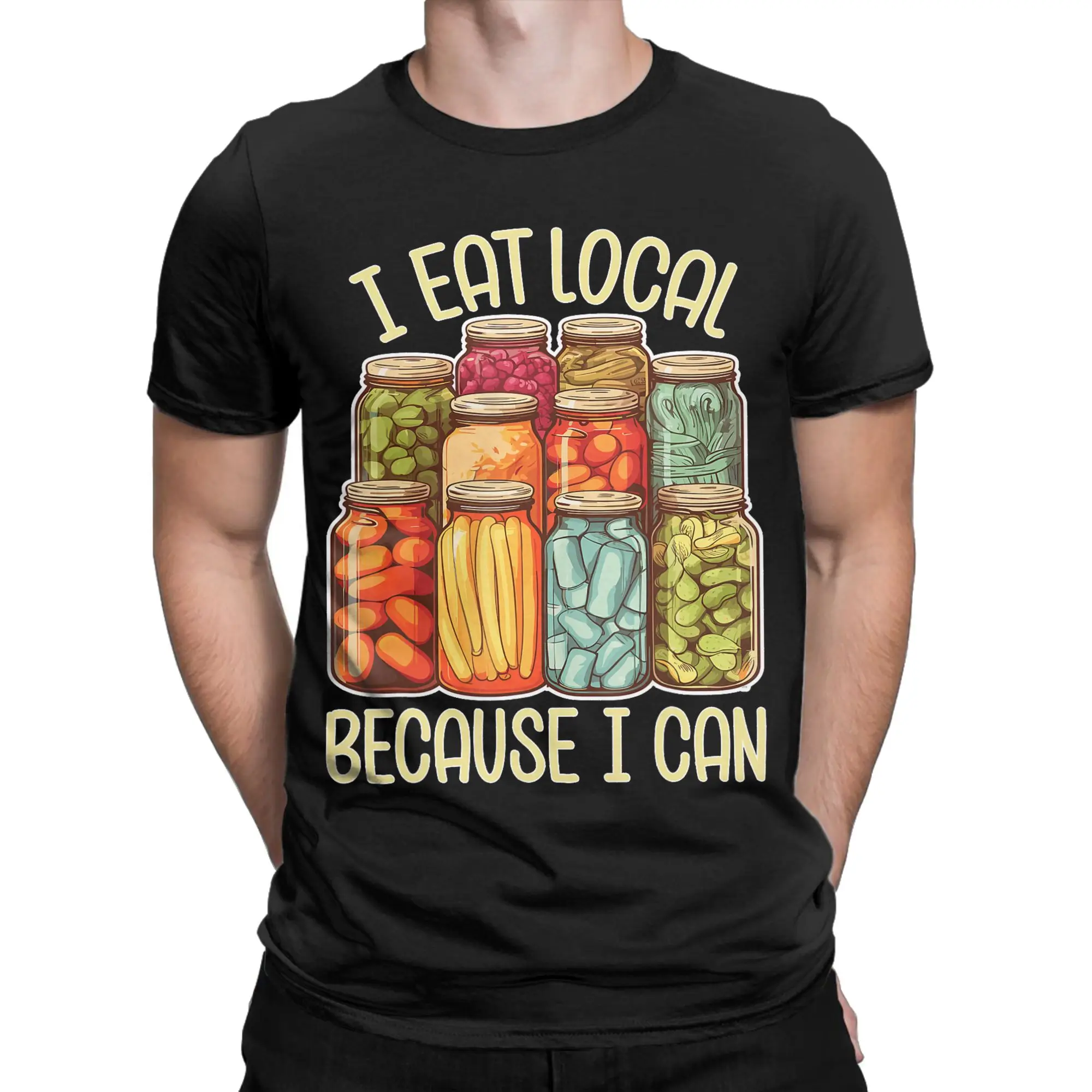 Fashion I Garden Because I Can Funny Plant Gardening Canning Lover T-Shirt Men T Shirt  Short Sleeve Tee Shirt Graphic Clothes