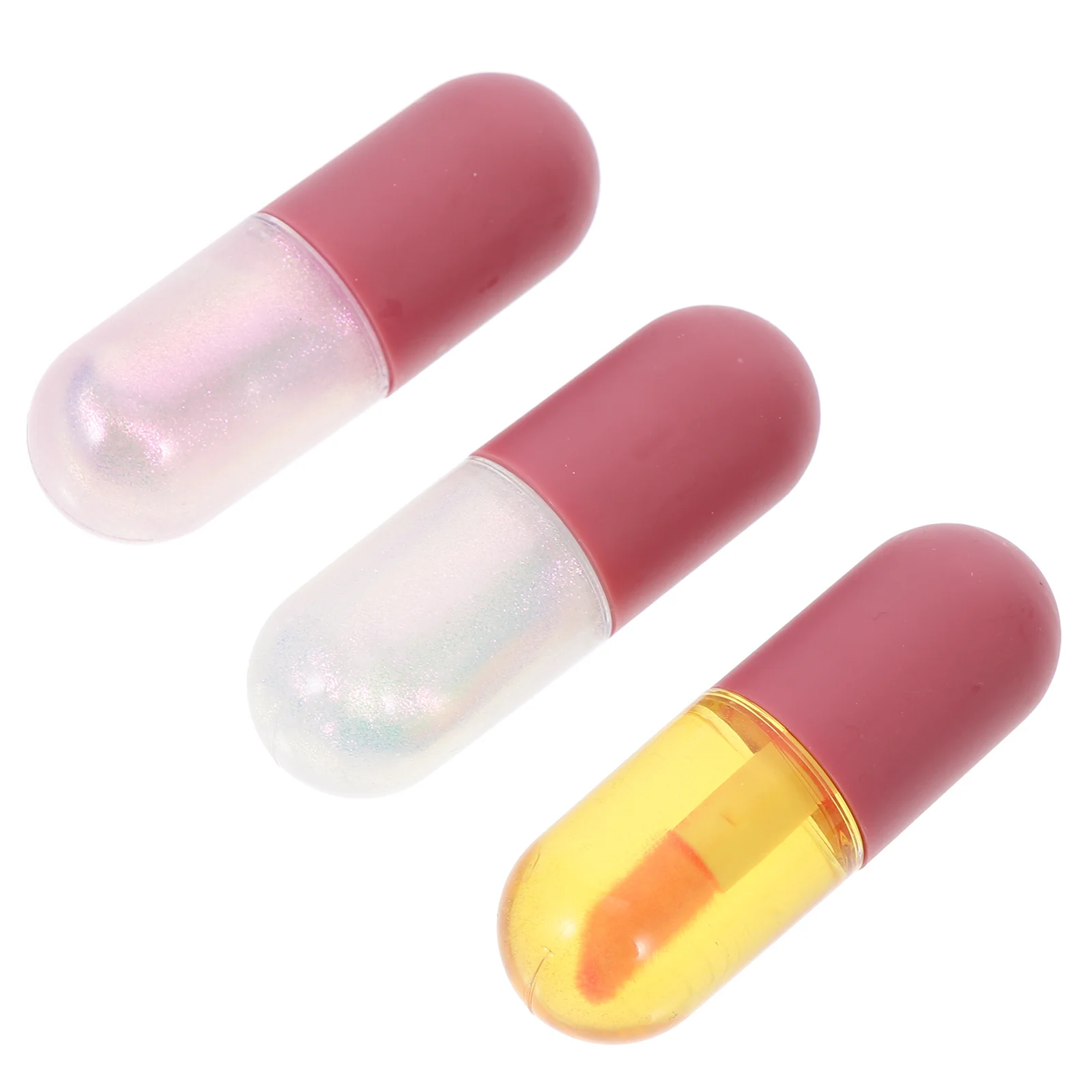 

3Pcs Moisture Lip Oils Enriched with Nourishing Ingredients Softens and Repairs Dry Lips Packed in Compact Size for on-The-Go