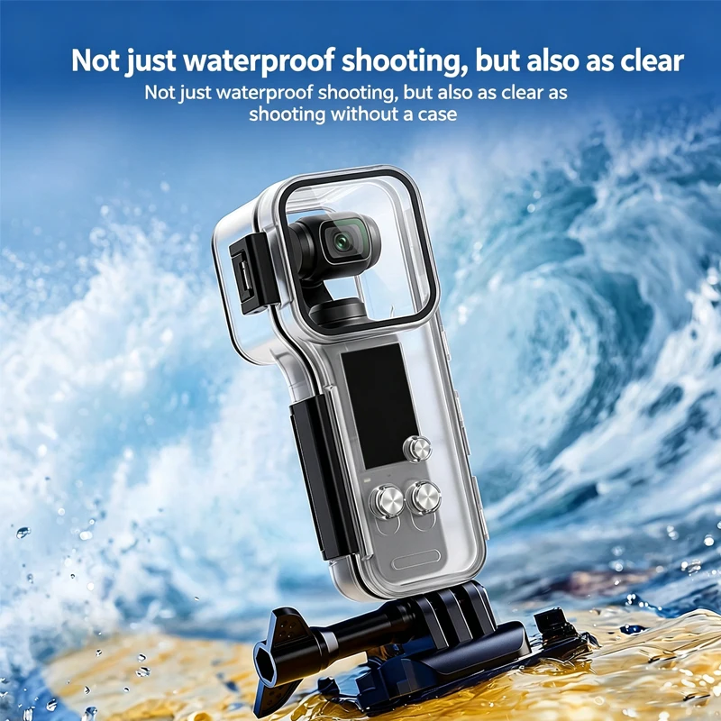 Für DJI OSMO Pocket 4 Wasserdichtes Gehäuse 50M Tauchgehäuse Schutzschale Unterwasser-Tauchgehäuse für DJI Pocket 4 Kamera-Zubehör – Detail 8