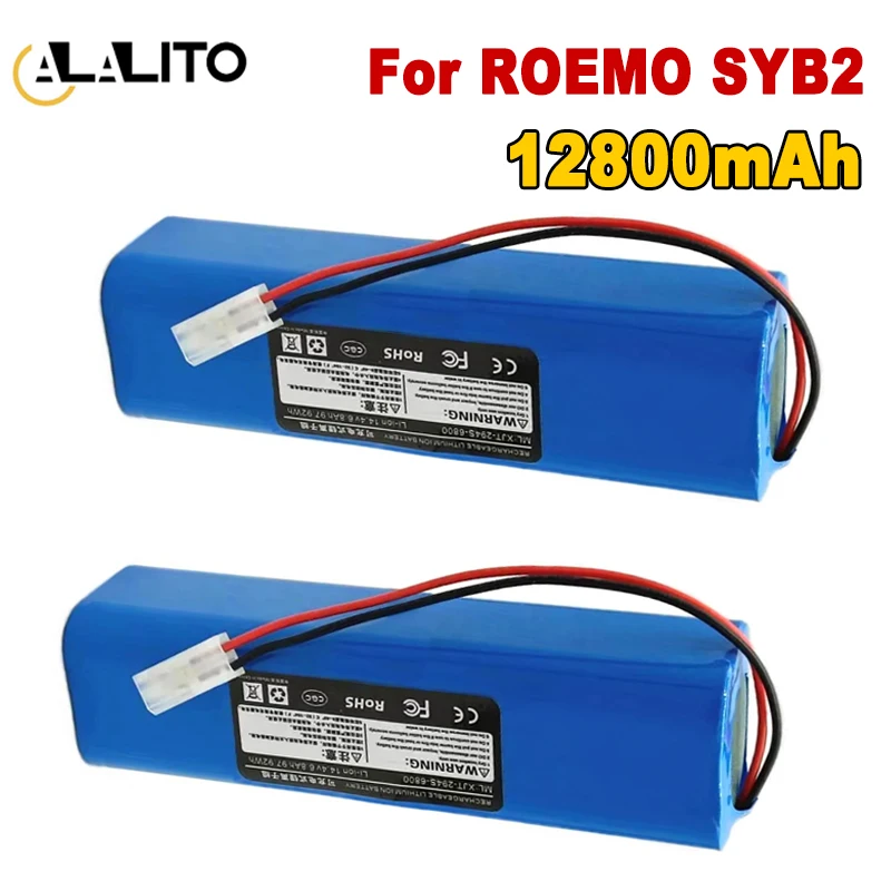 

14.4V 12800mAh New Battery INR18650 M26-4S2P For ROEMO SYB2 Robot Vacuum Cleaner