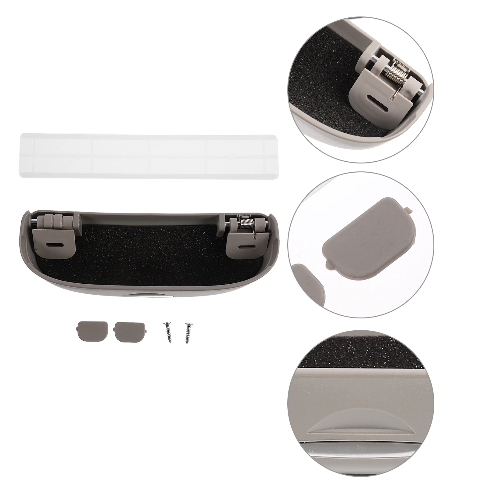 

Car Glasses Case Practical Organizer Holder Sunglasses Eyeglasses Plastic Container Visor