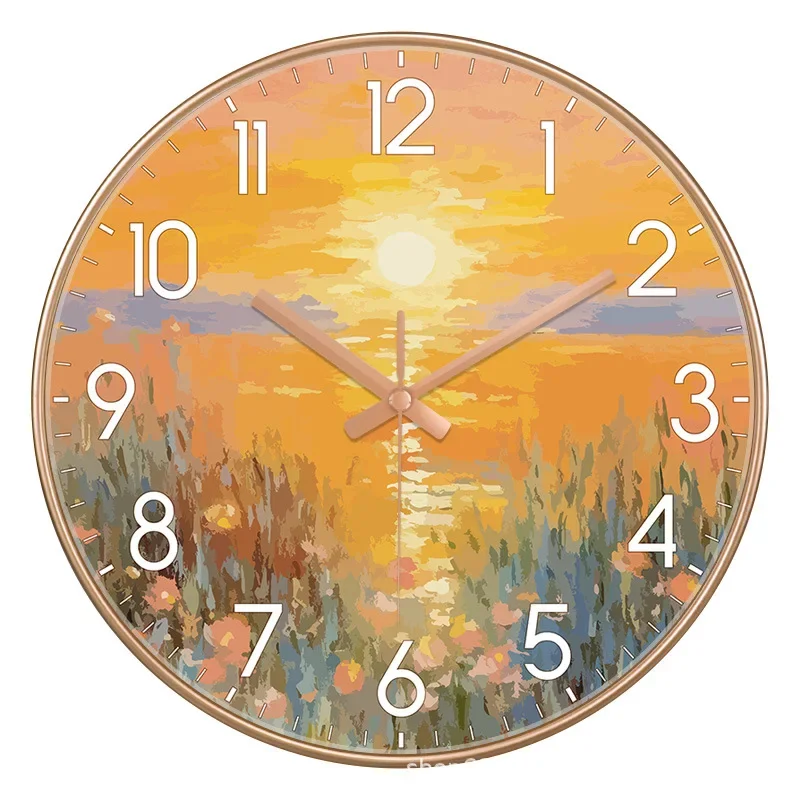Wall Clock Modern Design Children Wall Clock Mute Bedroom Living Room Clocks Nordic Color Art Clock Hanging Wall Home Decoration