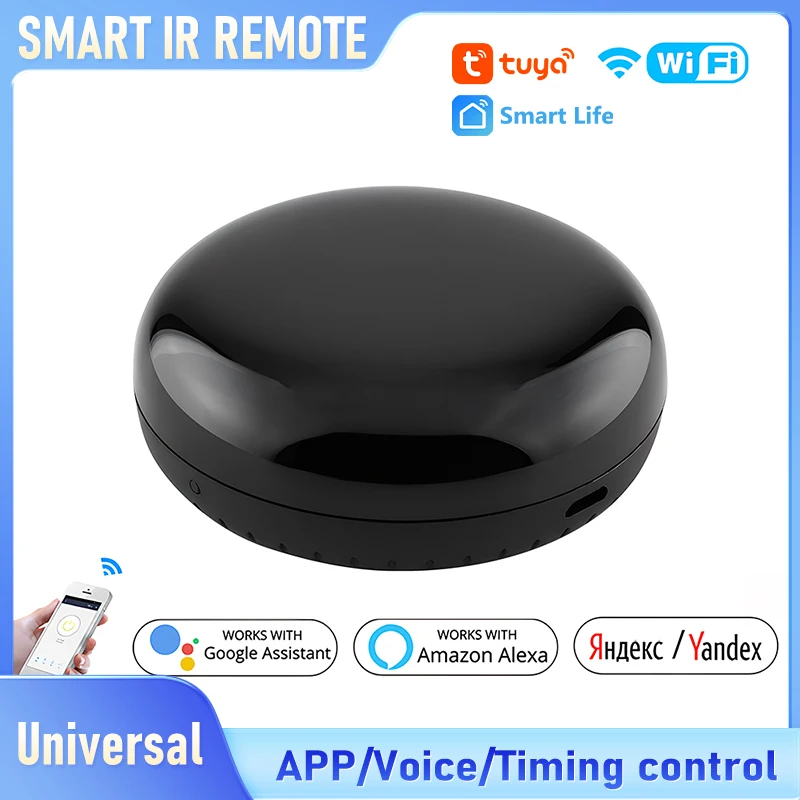 

Tuya WiFi Smart IR Remote Control, Universal Infrared Controller Works with Alexa & Google Home, APP/Voice Control for TV/AC/Fan