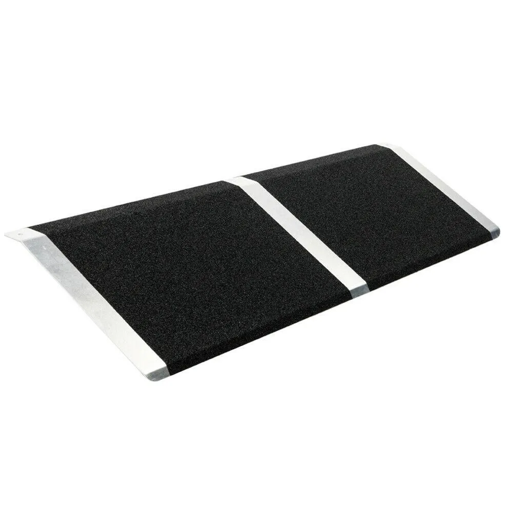 

10" x 32" Aluminum Threshold Wheelchair For Walker Casters Entry Plate Ramp