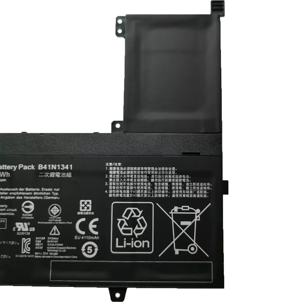 Imagem -05 - Portátil para Asus B41n1341 15.2v 64wh Q503ua N543ua Series Q503ua-bhi5t16 Q503ua-bsi5t17 N543ua1a Series 7xinbox-bateria do