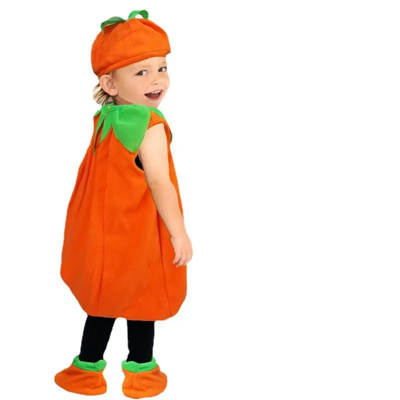Disfraz de Halloween para niños, traje de calabaza para actuación, ropa de Dr up para niños y niñas, atuendo para actuación en escenario