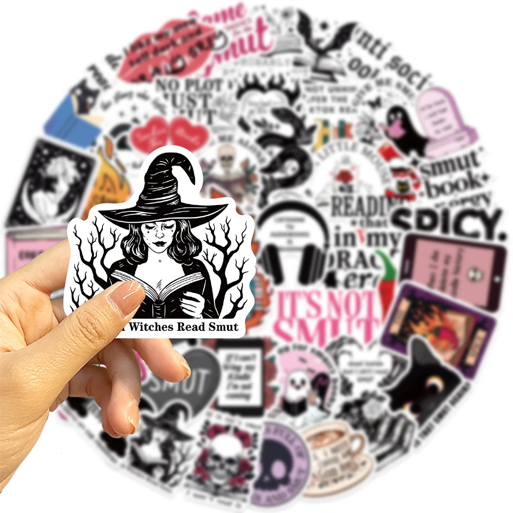 

10/30/50pcs Cool Smut Bookish Graffiti Stickers Funny Cartoon Creative Decals Luggage Phone Laptop Waterproof Sticker Packing
