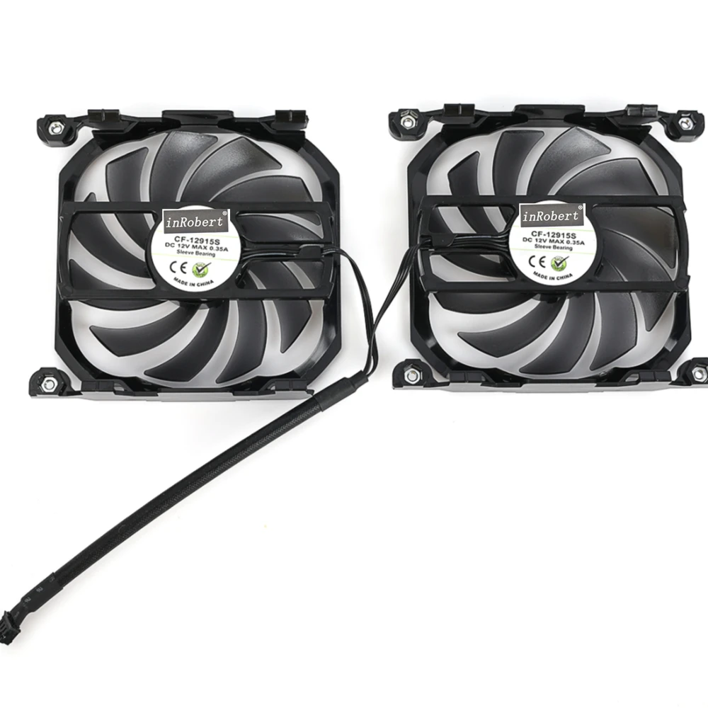 CF-12915S Video Card Fan For INNO3D GeForce GTX 1070 1070Ti 1080 1080Ti P104-100 Twin X2 Replacement Graphics Card GPU Fan