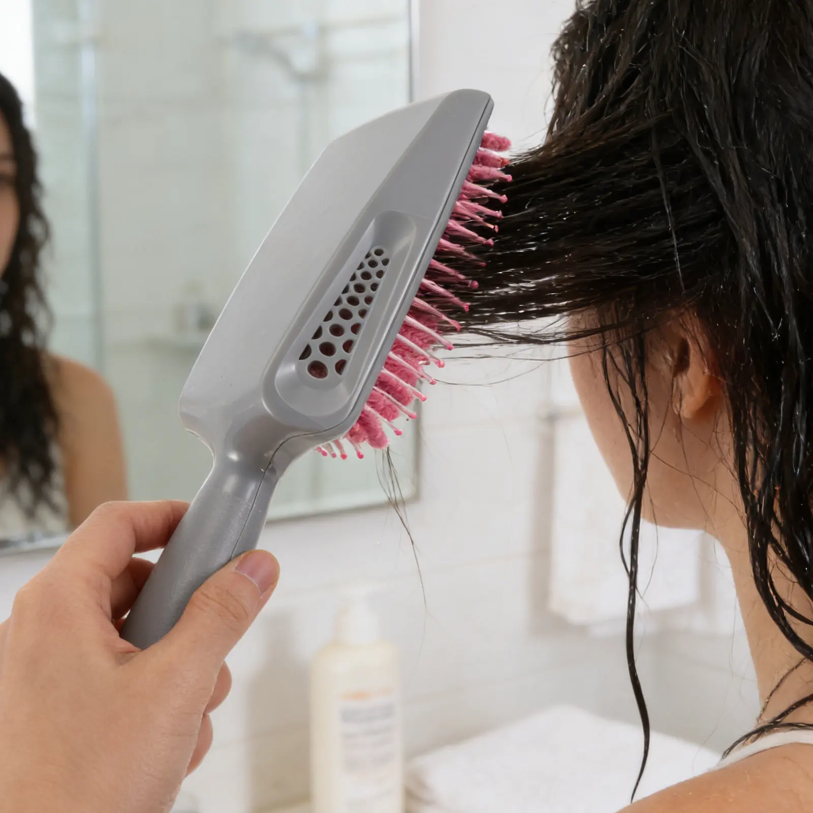 2Pcs Paddle Brush Hair Sponge Combs Absorbent Quick Dry Detangling Towel Travel Gym Salon Use Scalp Styling