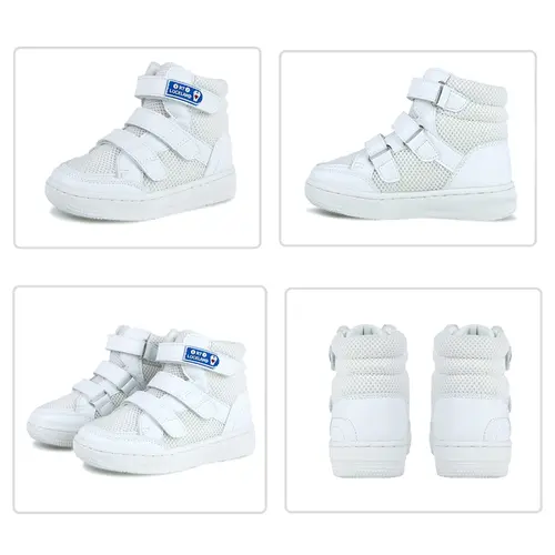 Ortoluckland Children Sneakers Kids Boys Leather Mesh Orthopedic Shoes Toddler Baby Girls Tiptoe Arch Support Soles Footwear - Image 3