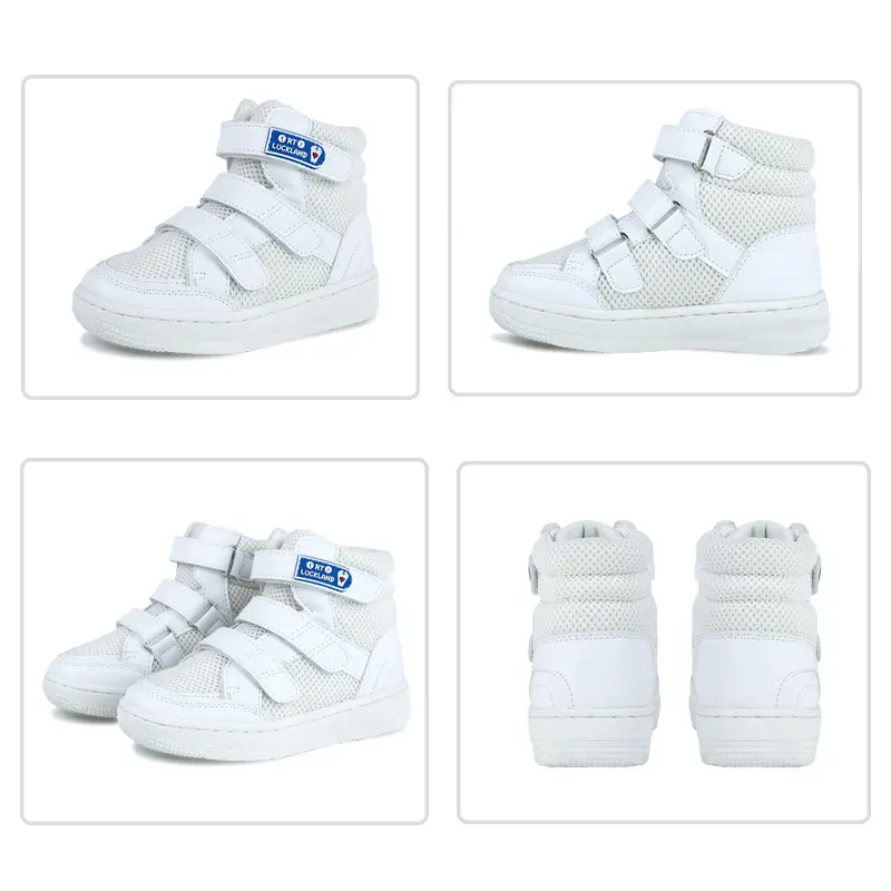Ortoluckland Children Sneakers Kids Boys Leather Mesh Orthopedic Shoes Toddler Baby Girls Tiptoe Arch Support Soles Footwear - Image 3