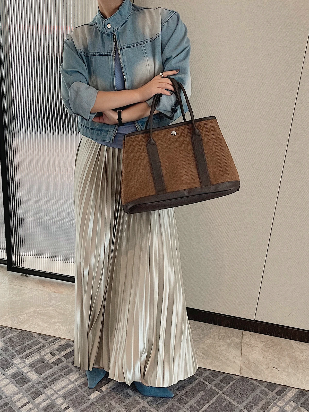 Denim Jeans Jacket Tops Y2K Clothing 2025 Women Spring Korean Style Vintage Elegant Coat Outerwears New Luxury Cropped Bomber