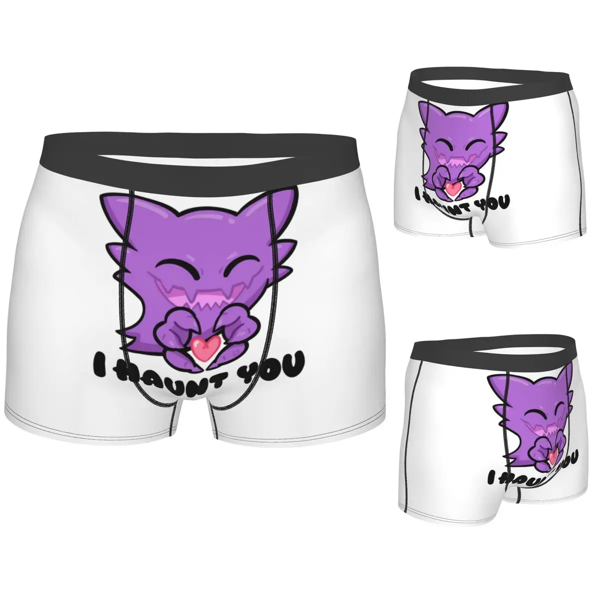

Трусы-боксеры, шорты Haunter I Haunt You, мужские дышащие трусы для Homme, мужские подарки бойфренду