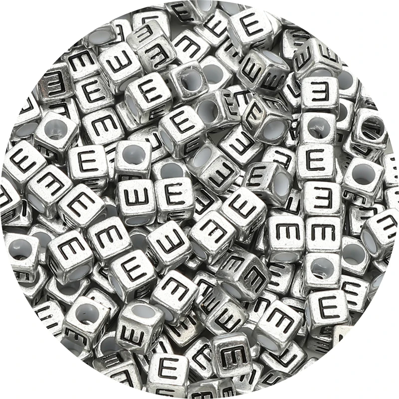 50Pcs Acrylic Letter Decoration Beads for DIY Bracelet Necklace