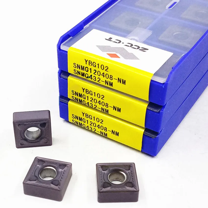 SNMG120408-NM YBG102/SNMG120408-NM YBG105/SNMG120408-NM YD101 SNMG432 ZCC.CT CNC carbide inserts 10pcs/box