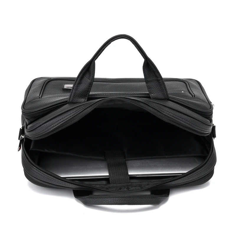 Bolso para hombre, maletín de alta capacidad, bolsas de almacenamiento de información de documentos de negocios, bolso para portátil de viaje de fin de semana, bolso grande de hombro para hombre