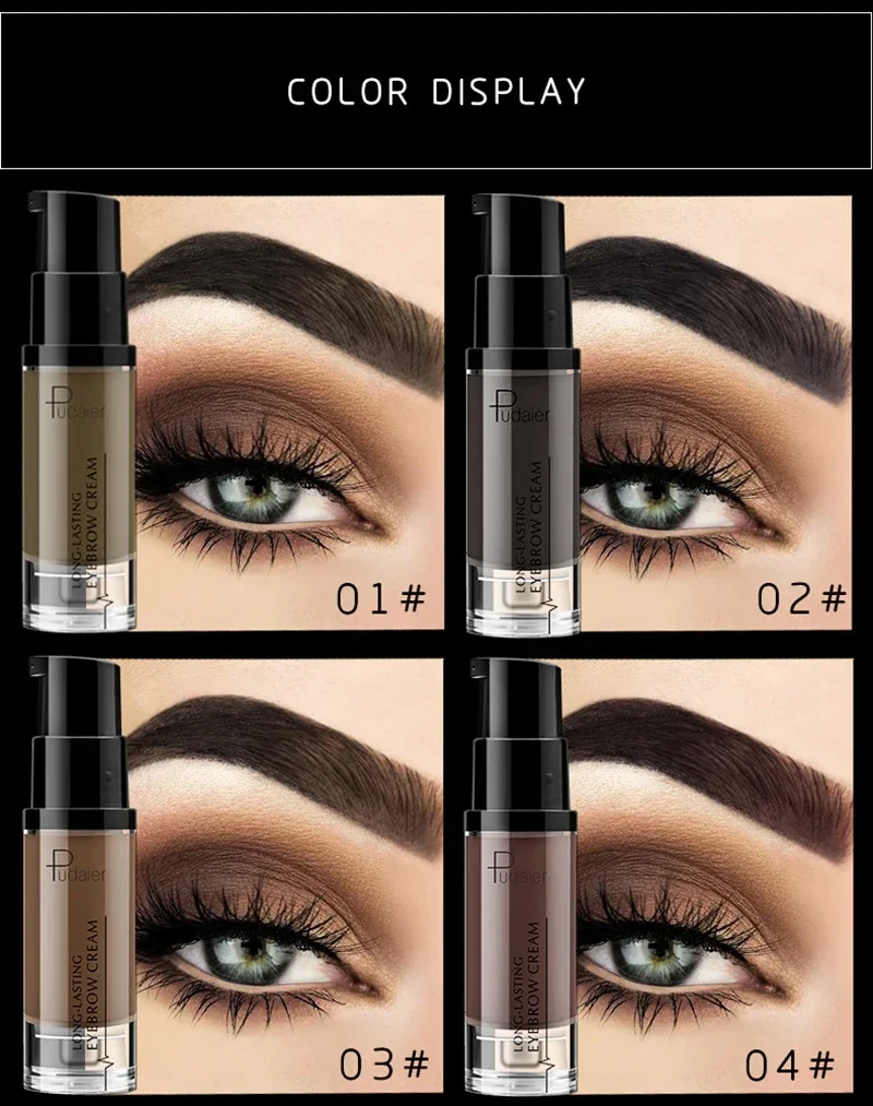 6Colors Pudaier EyeBrow Enhancer Eyebrow Gel Enhancers Waterproof Long Lasting Brand Beauty EyeBrow Tint Makeup Maquiagem