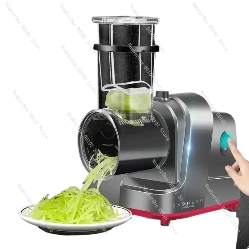 New Multifunctional Electric Vegetable Cutter  Potato Shredder Automatic Commercial Slicer Large Diameter  Vegetable Cutter