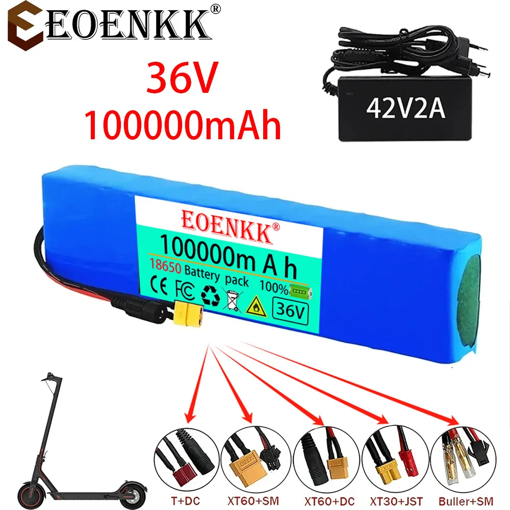 

EOENKK 10S3P 36V 100Ah 18650 Rechargeable Lithium Battery Pack 1000W Power Modified Bicycle electric scooter Vehicle with BMS