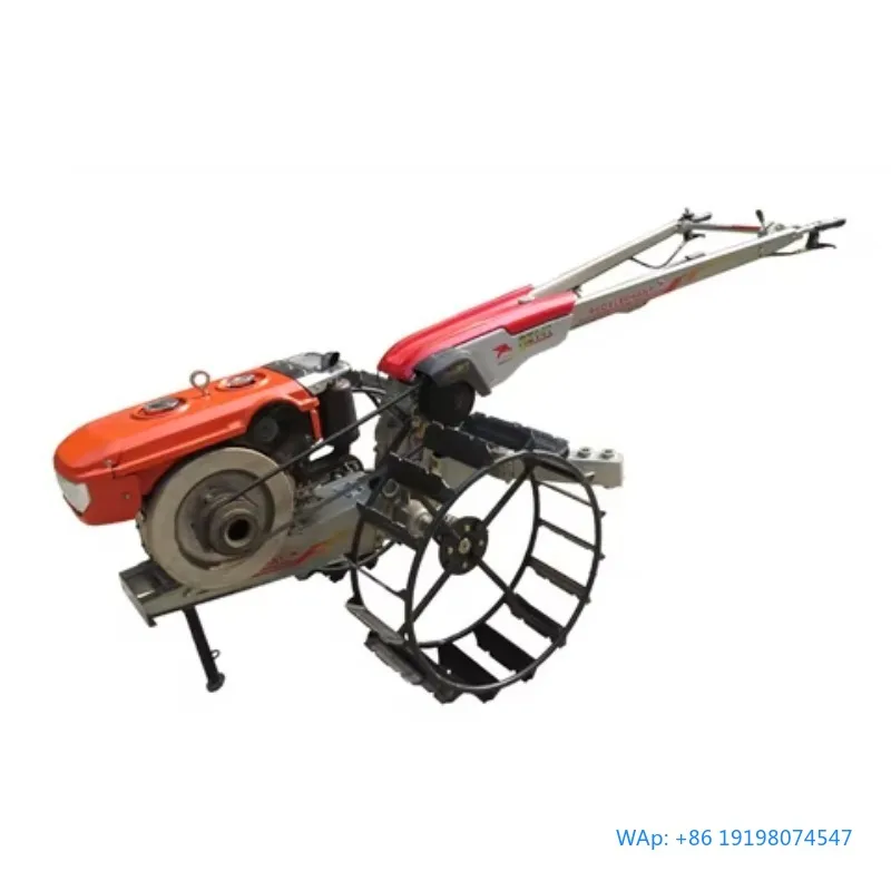 

Engine Power Tiller Cultivator Two Wheel Walking Tractor Walk Behind Agricultural Machinery