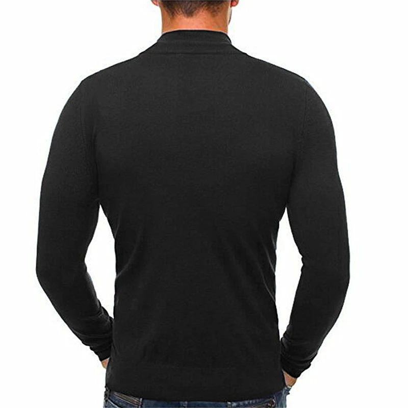 MRMT 2024 Brand New Men\'s Sweatshirts Leisure Zipper Fashion Solid Color Pullover for Male High-collar Sweater Sweatshirt