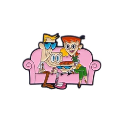Cartoon Family Enamel Pin DIY Brooch for Clothes Lapel Pins for Backpacks Accessories Funny Badges Fashion Jewelry Gifts