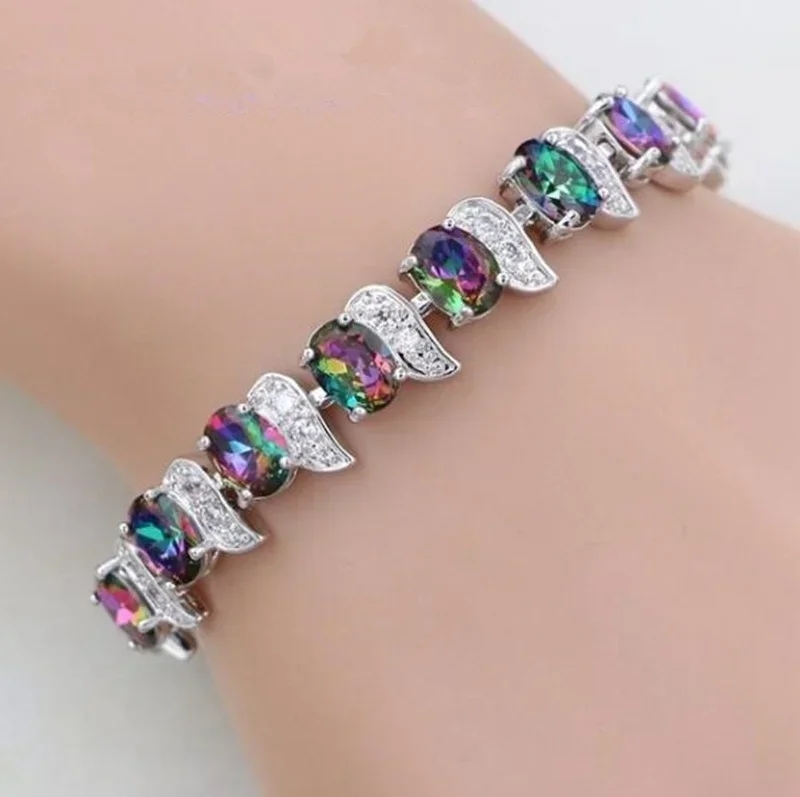 Delysia King Ladies Colorful Crescent Bracelet Luxury Designer Charms for Bracelets