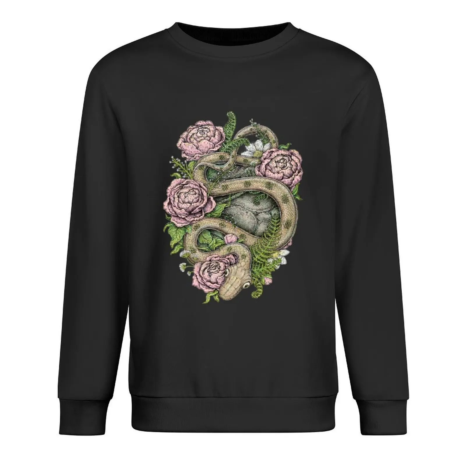 

Among the Peonies - Colorful Version Pullover men's coat men's winter sweater autumn male clothes hoody