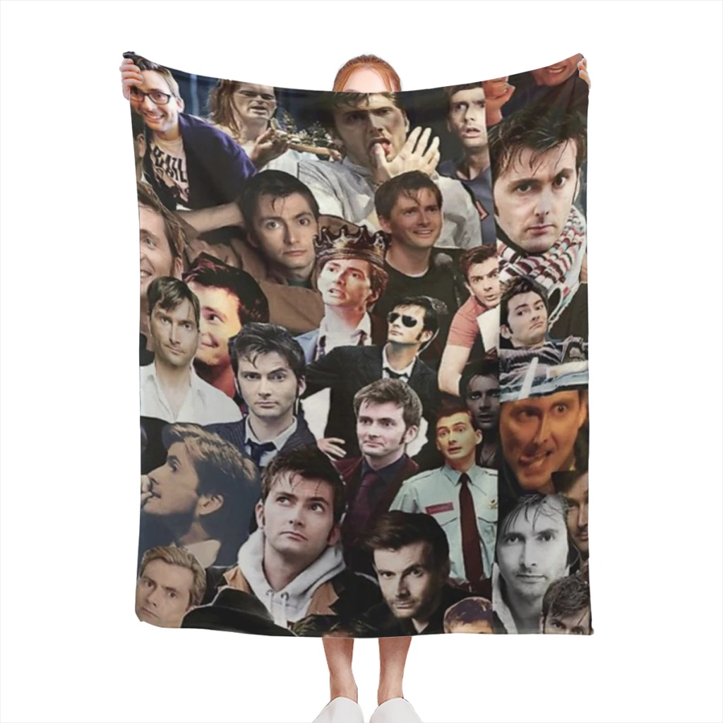

David Tennant Collage blankets Warm Flange blankets Soft and comfortable blanket picnic blanket