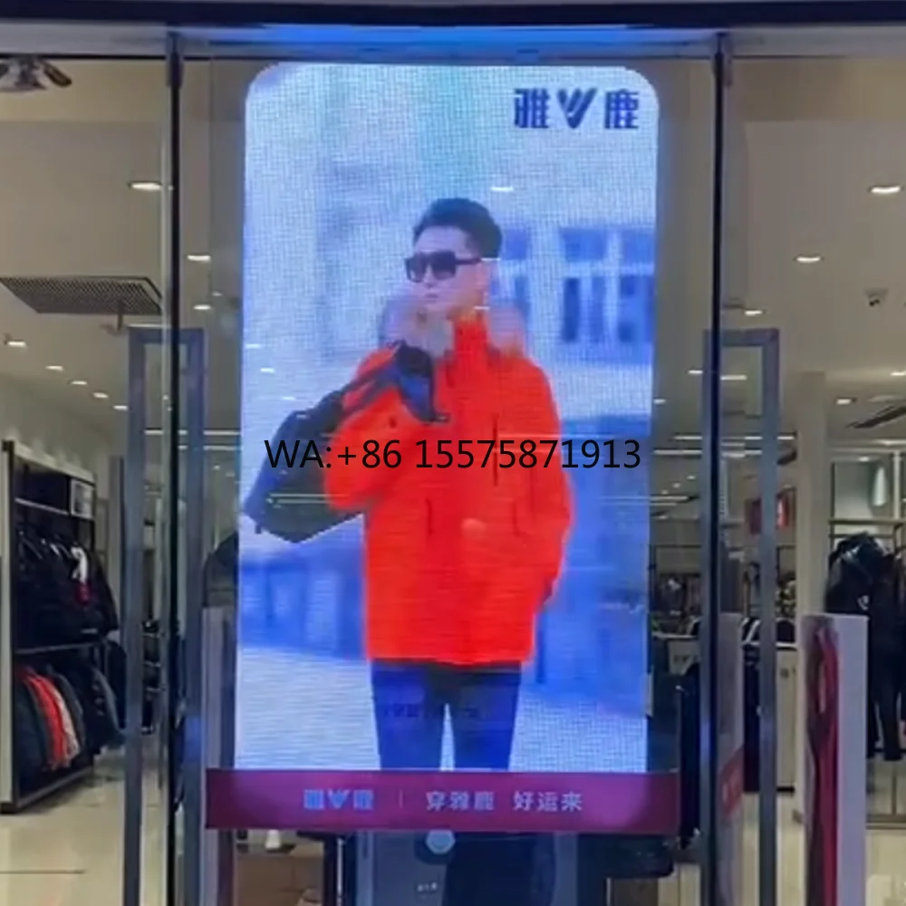 Slim Design Indoor P2.77 P6 Digital LED Display Car Dealerships Welcome LED Transparent Screen Base for Exhibition Centers Use