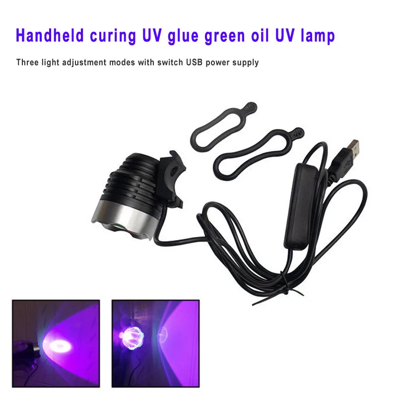 Nearcam Handheld UVGel Solidification Light LED lampe de poche UV huile verte Solidification manucure UVGel Solidification Light inspection light