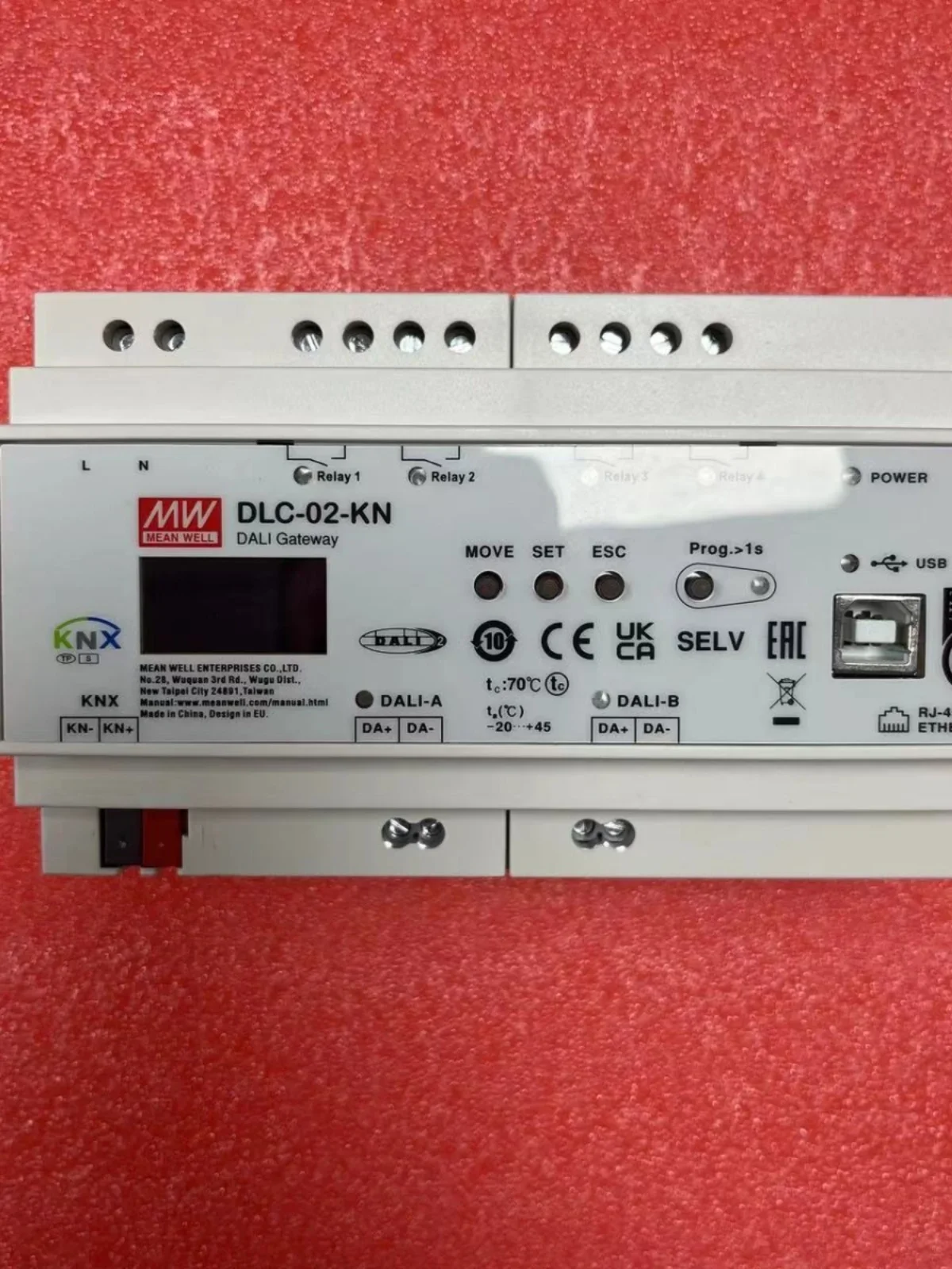 DLC-02 Taiwan Mingwei Power Supply DALI Digital Lighting Controller /-KN KNX To DALI-2 Gateway