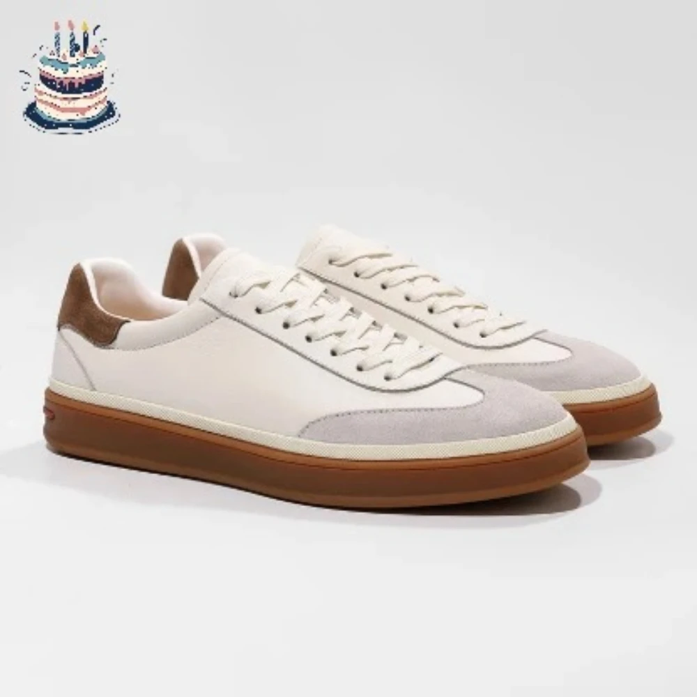 

Retro top layer cowhide and sheepskin lining German training shoes