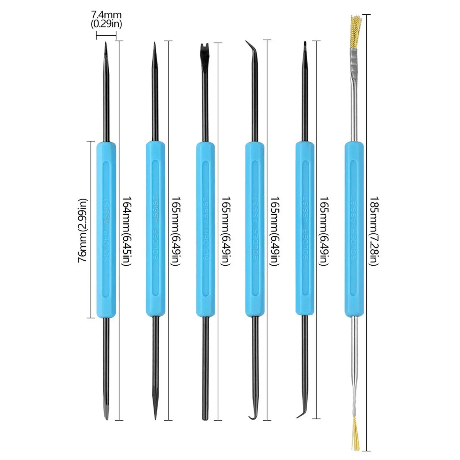Welding Aids Circuit Board Tool Set Ergonomic Soldering Pick Kit for PCB Cleaning and Part Removal Tasks