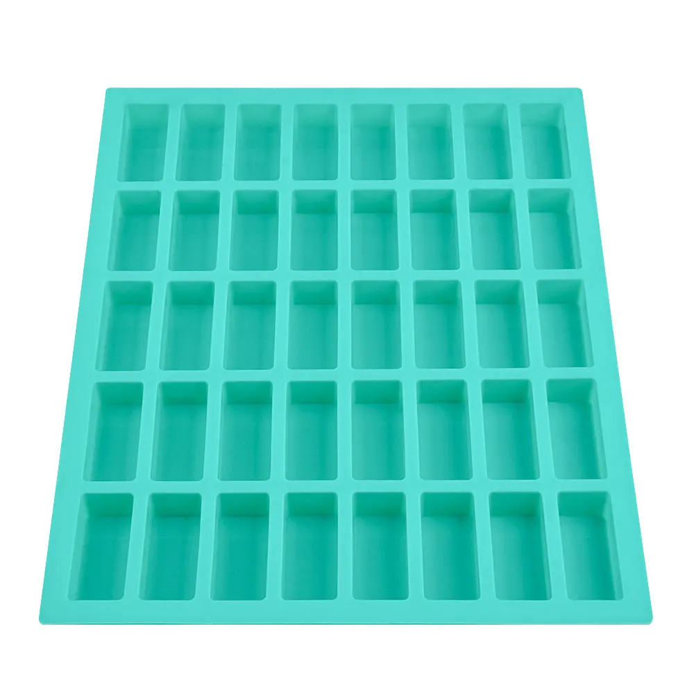 40 Cavity Rectangle Soap Bar Mold Silicone Mold For DIY Home Soap Making Small Soap Molds