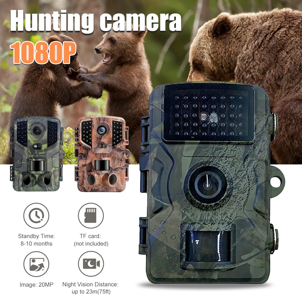 

20MP 1080P Hunting Trail Camera Waterproof Infrared Night Vision Outdoor Motion Activated Camera Wildlife Hunting Monitoring