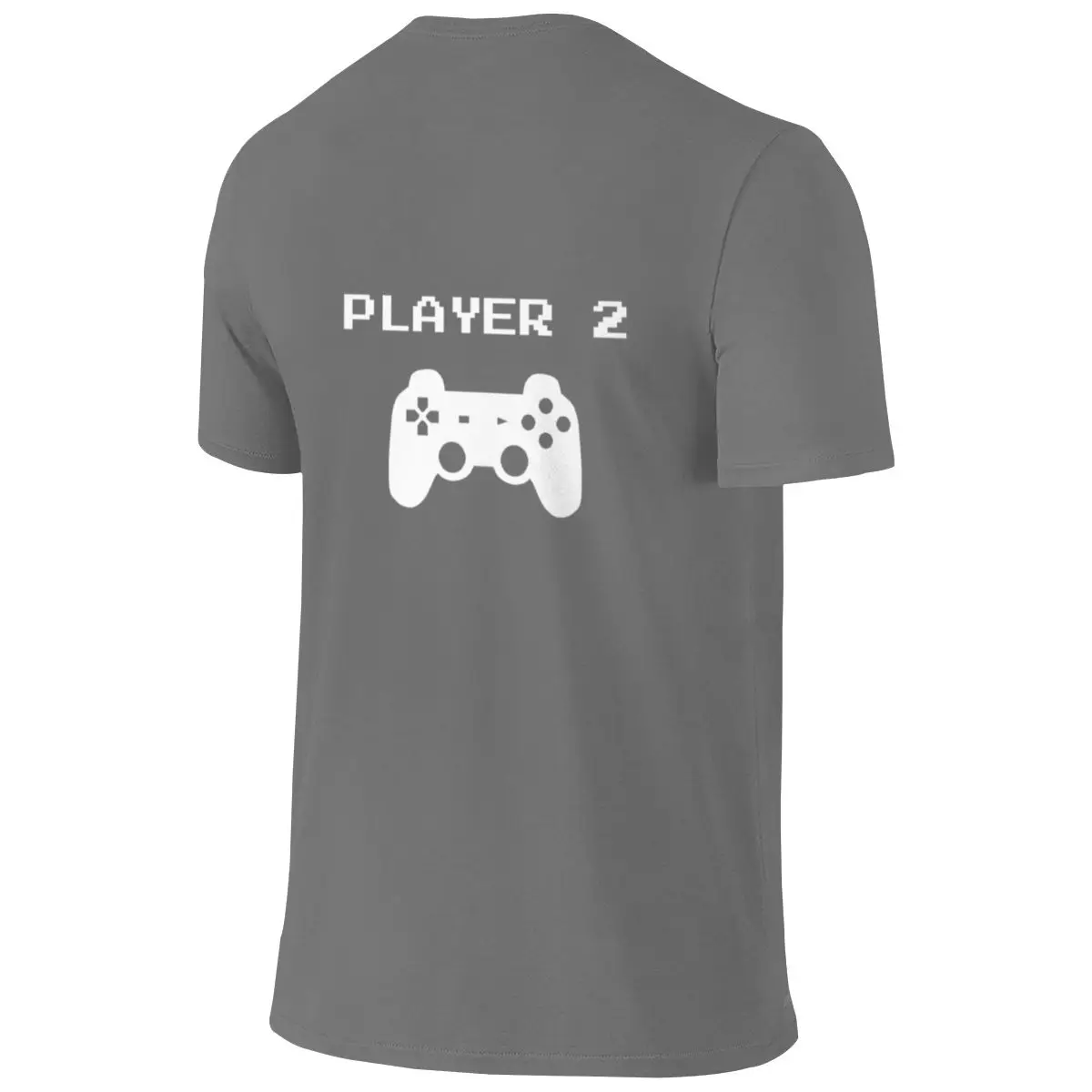 Player 2 Not Easy To Deform Reversible T-shirt Casual Youthful Feeling Classic Colors Short Sleeve