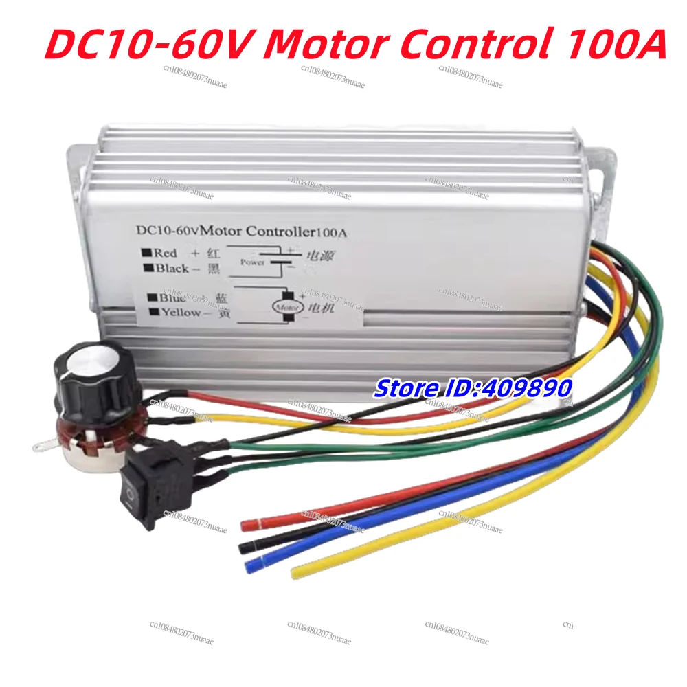 

100A DC Motor Speed Regulator 12V24V36V48V Electric Climbing Forklift Controller Reverse Switch