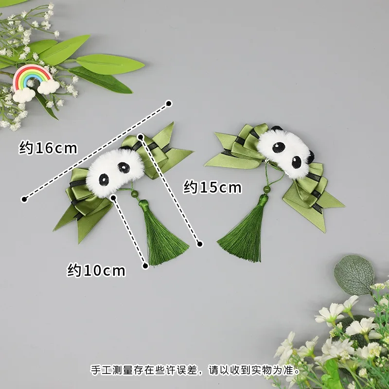 Lolita bonito cocar estilo oriental menina kawaii panda decorativo cabeça de almôndega coque hairpin anime cosplay acessórios para o cabelo