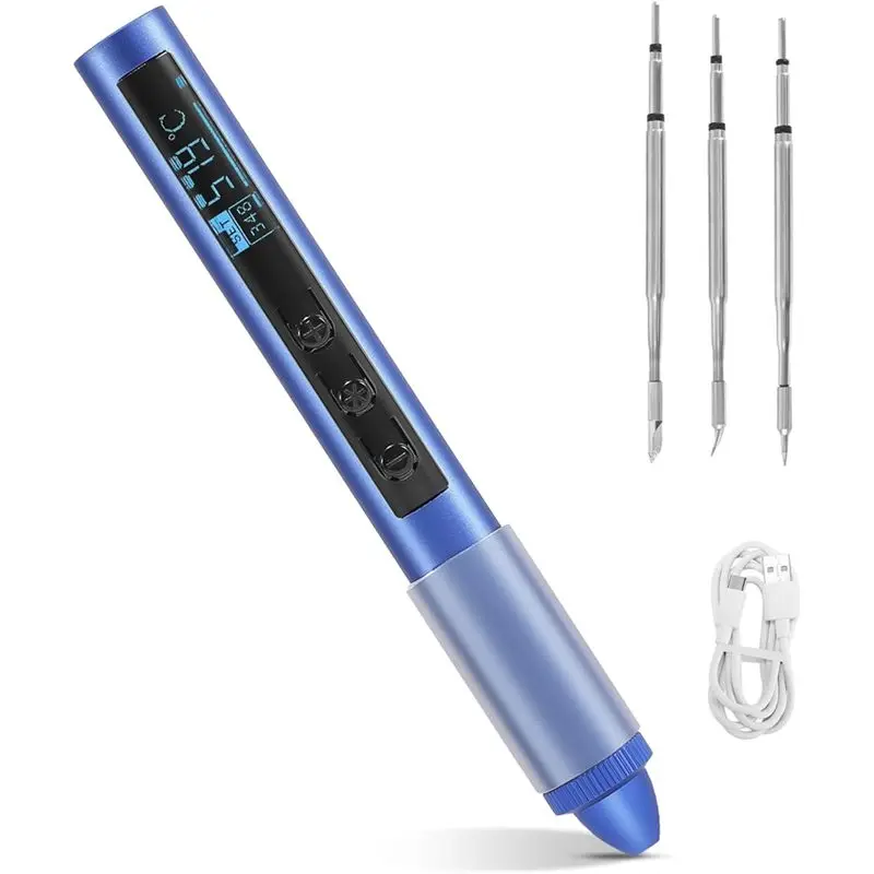 SEWS-Smart Soldering Iron Kit, Soldering Iron With Adjustable Temperature, Digital Screen Display,210 I SI K Tips For Jewelry