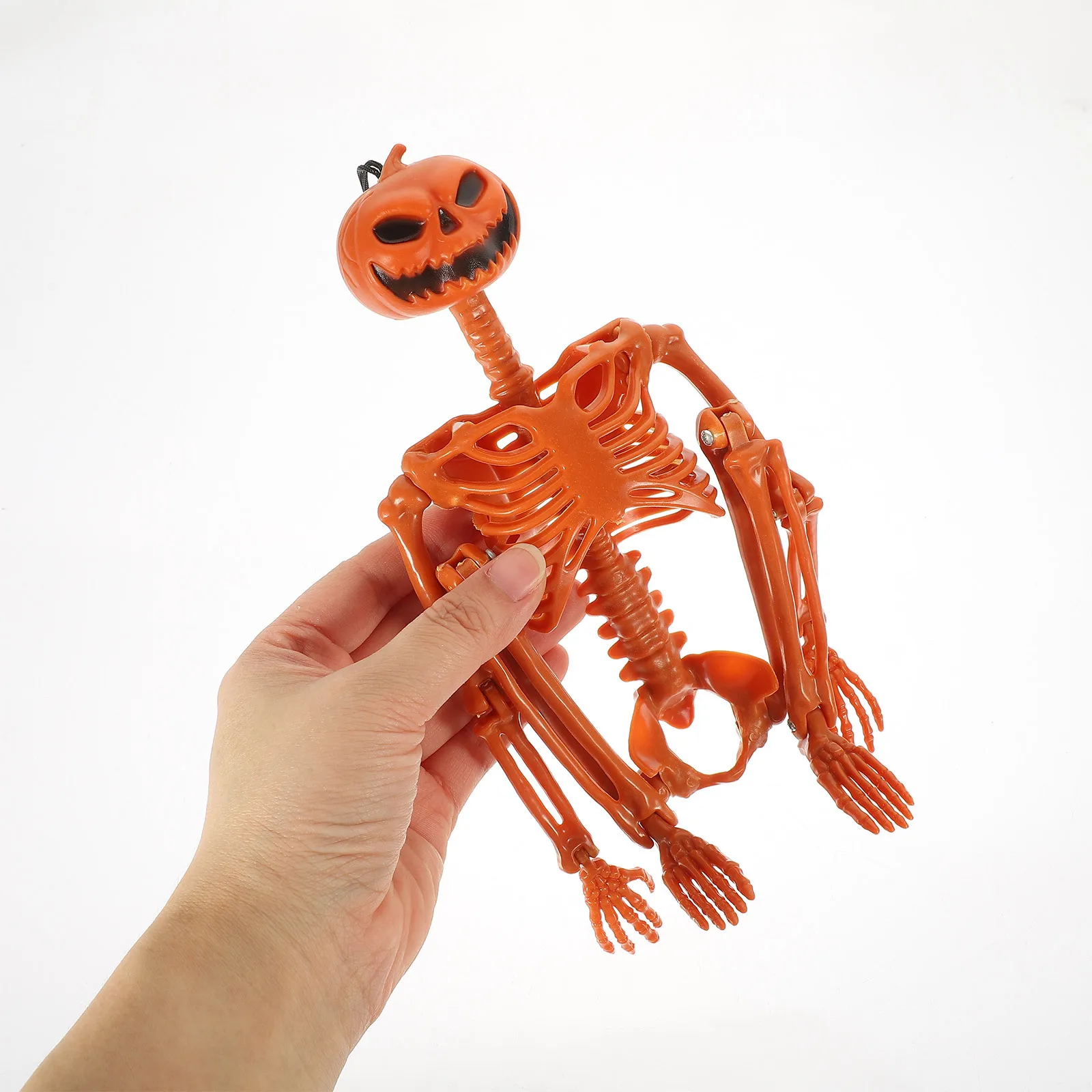 

Hanging Pumpkin Face Halloween Party Decor Spooky Indoor Decoration Movable Joints Halloween